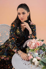 Karandi-3PC Embroidered Shirt with Karandi Printed Dupatta -3434