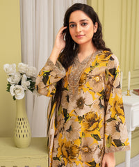 Creation Khaddar 3PC with Khaddar Printed Shirt & Trouser – ZC910
