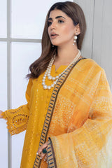 SAFWA FLORAL 3PC Dhanak Embroidered Shirt with Digital Printed Shawl – ZC2004