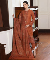 Bareeze Dhanak 3PC Embroidered with Dhanak Embroidered Shawl – ZC188