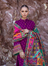 Zainab Chottani 3PC Dhanak Embroidered Shirt with Printed Dupatta – ZC681