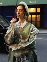 MUSHQ Dhanak 3PC Embroidered Suit with Digital Printed Wool Shawl – ZC103