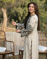 Lawn 3PC Embroidered Shirt with Organza Embroidered Dupatta – ZC1354