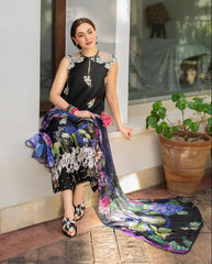 3PC KARANDI PRINTED SHIRT WITH KARANDI PRINTED DUAPTTA AND TROUSER -3435