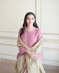 Dhanak 3PC Embroidered Ensemble – ZC1298