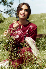 Zara Shahjahan 3PC Dhanak Embroidered Shirt with Digital Printed Shawl – ZC282