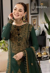 Asim Jofa Lawn 3PC Embroidered Shirt with Chiffon Embroidered Dupatta – ZC1034
