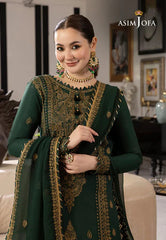 Asim Jofa Lawn 3PC Embroidered Shirt with Chiffon Embroidered Dupatta – ZC1034