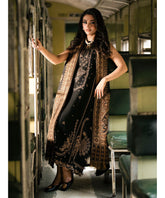 Dhanak 3PC Embroidered Shirt with Digital Printed Shawl – ZC277