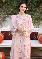 Lawn 3PC Embroidered Shirt with Organza Embroidered Dupatta – ZC1367