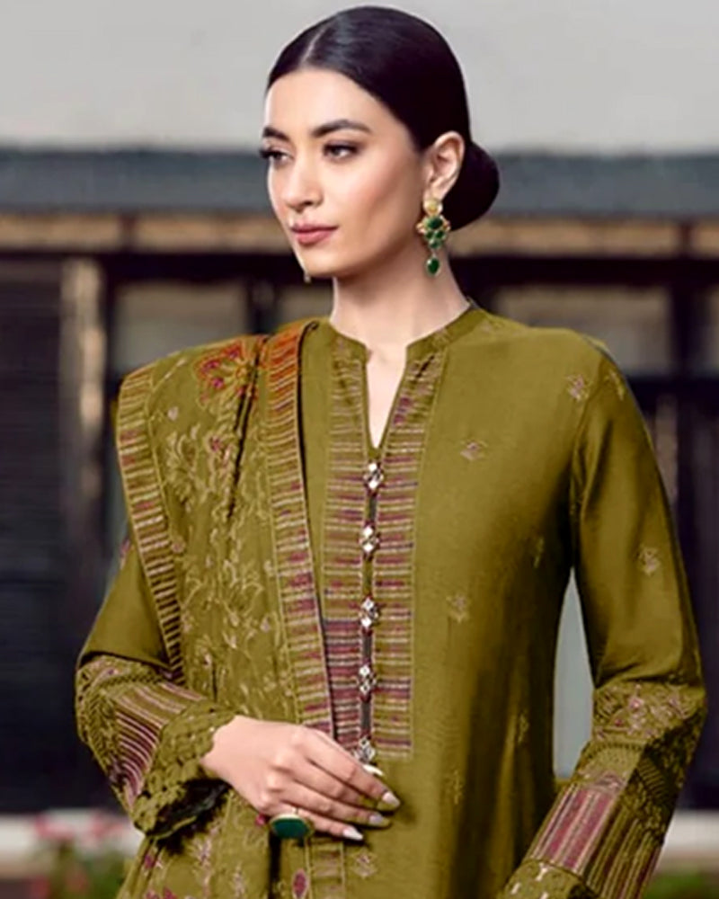 Dhanak 3PC Embroidered Suit – ZC579