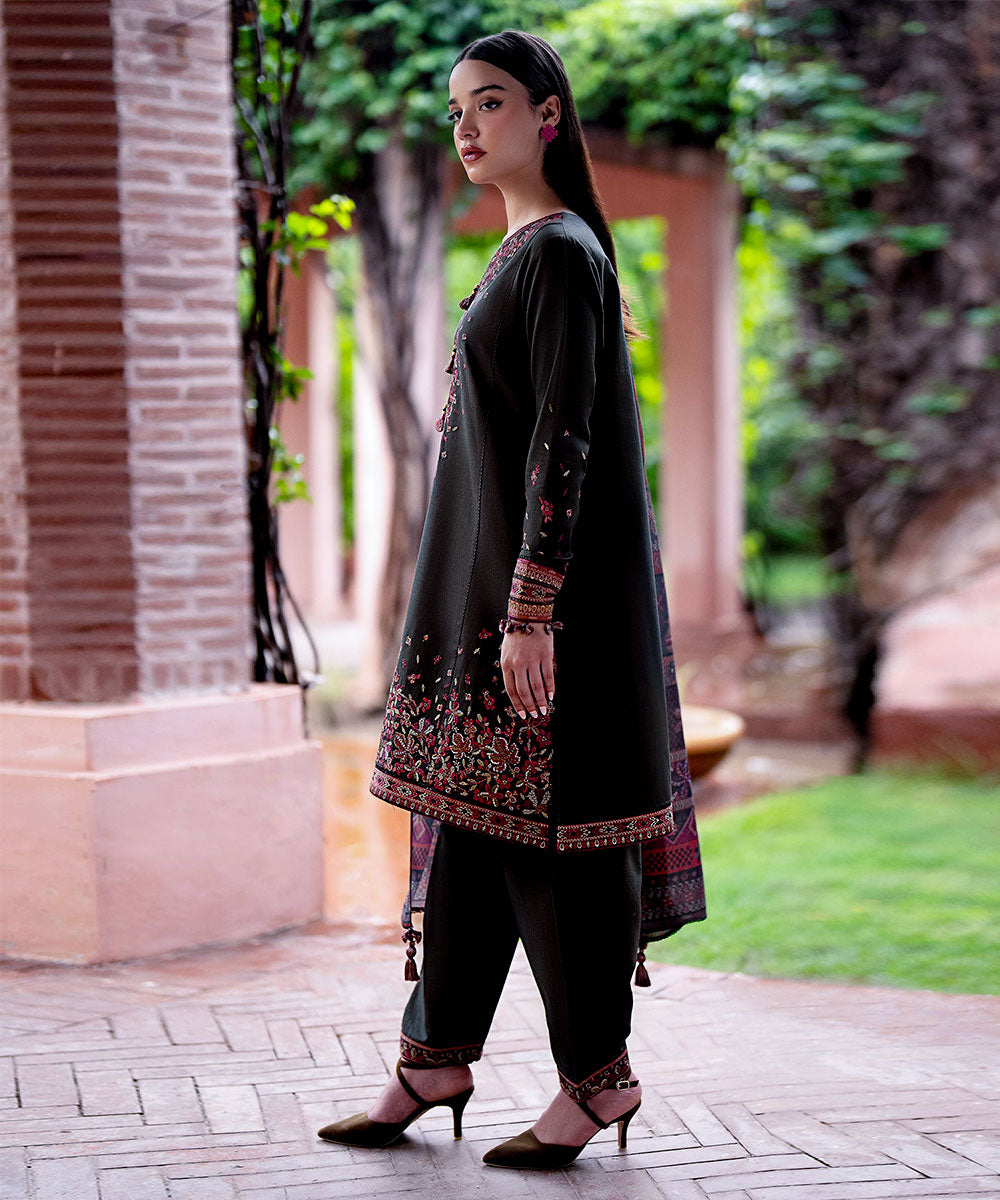 Jazmin Dhanak 3PC Embroidered Shirt with Printed Dupatta – ZC678