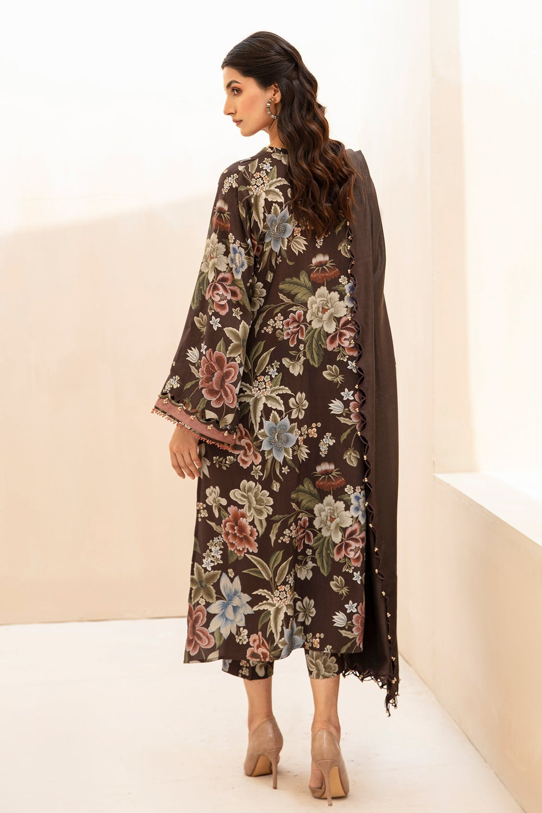 BAROQUE 3PC Lawn Printed Shirt with Voile Printed Dupatta – ZC1510