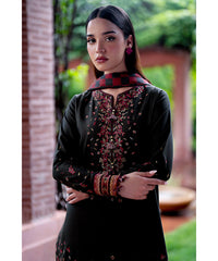 Jazmin Dhanak 3PC Embroidered Shirt with Printed Dupatta – ZC678