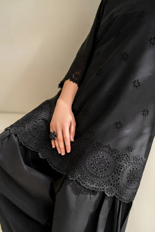 BAROQUE Dhanak 3PC Embroidered Suit with Chiffon Dupatta – ZC152