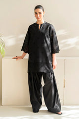 BAROQUE Dhanak 3PC Embroidered Suit with Chiffon Dupatta – ZC152