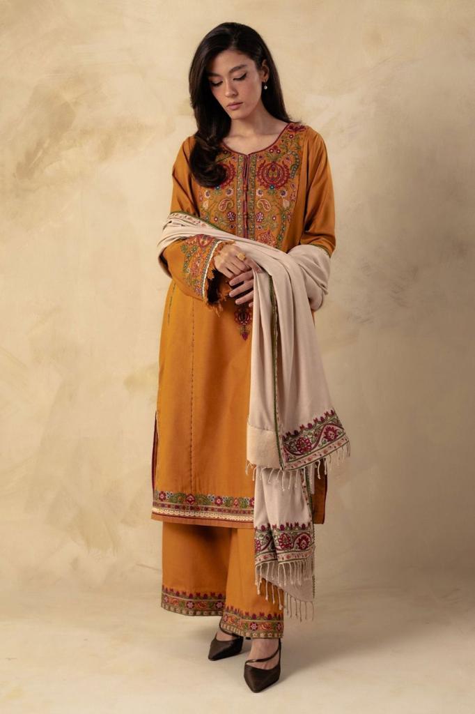 Dhanak 3PC Embroidered Suit – ZC627