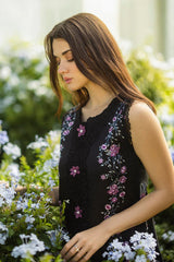 Dhanak 3PC Embroidered Shirt with Digital Printed Wool Shawl – ZC3355