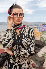 3PC Karandi Printed Shirt with Karandi Printed Dupatta and Trouser – ZC1708