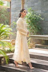 Dhanak 3PC Embroidered Shirt with Organza Embroidered Dupatta – ZC3170