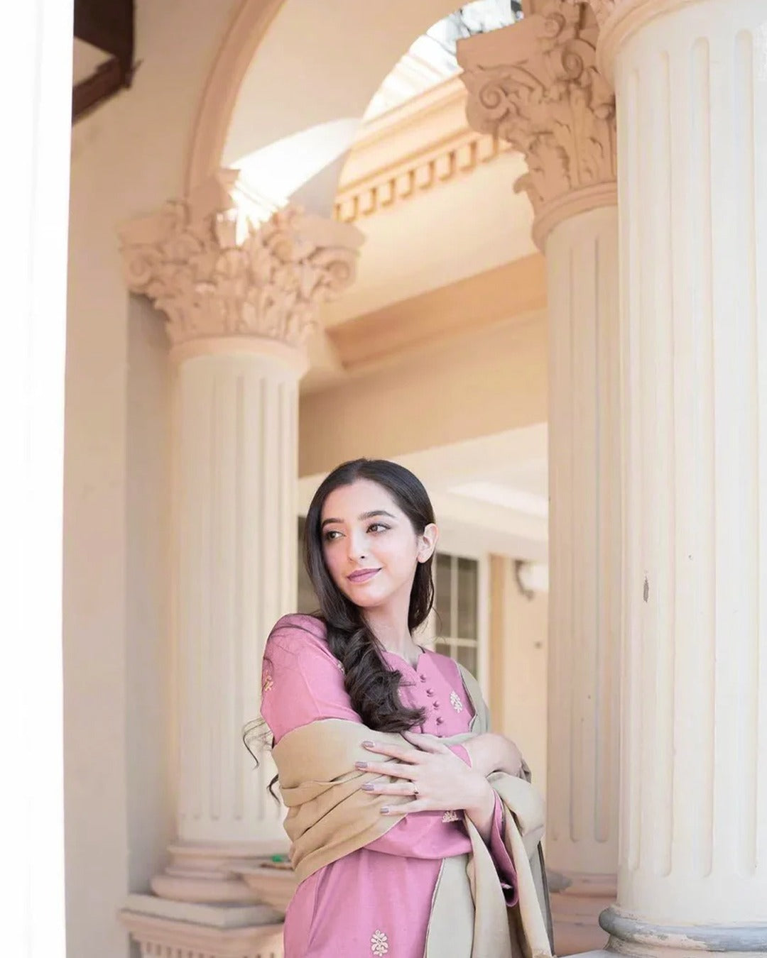 Dhanak 3PC Embroidered Ensemble – ZC1298