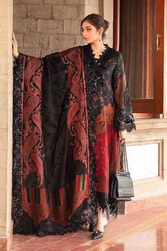 3PC Karandi Printed Shirt with Karandi Printed Dupatta and Trouser – ZC1709