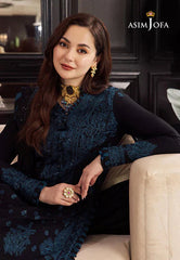 Lawn 3PC Embroidered Shirt with Organza Embroidered Dupatta – ZC1064